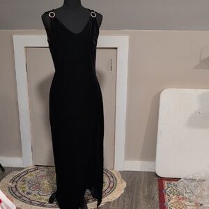 Fashion Bug Elegant Black Maxi Dress